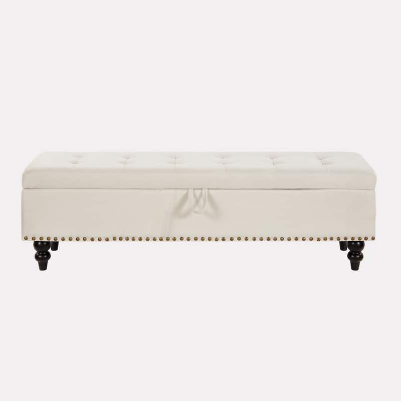 59" Bed Bench with Storage