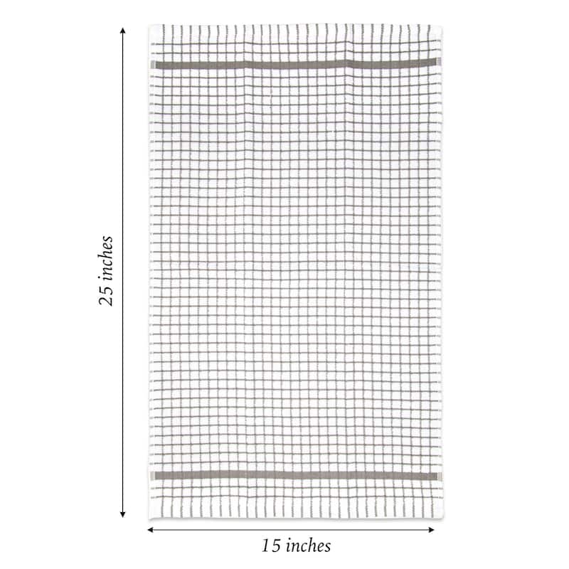 The Sloppy Chef Classic Checkered 6-Piece Kitchen Towels - 15x25