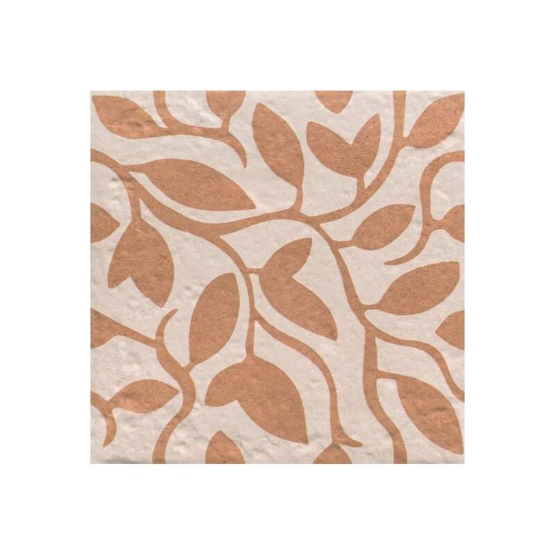 The Tile Life Verity Vine 8x8 Matte Patterned Porcelain Floor & Wall Tile