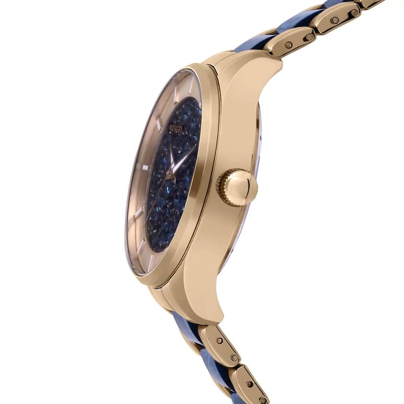 Invicta Women's 24662 Angel Quartz 3 Hand Blue Dial Watch
