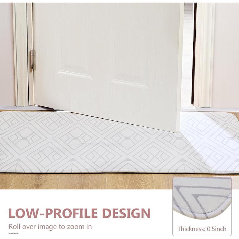 Indoor Door Mat, Front Back Outdoor Mat Rubber Backing, Low-Profile Entrance Rugs, Absorbent Resist Dirt Doormats Inside Doormat