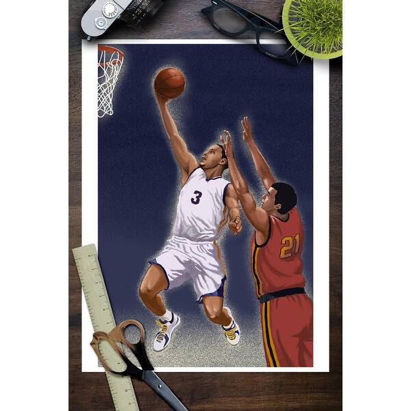 Shop Basketball Player Lantern Press Artwork Art Print