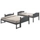 preview thumbnail 22 of 32, Kid Bed Frame Wooden Versatile Twin over Full Bunk Bed with Arched Headboard