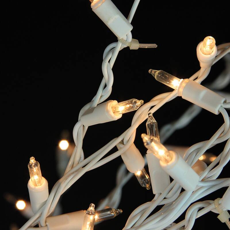 9' Cascade Lighted Twig Tree Outdoor Christmas Decoration - Clear Lights