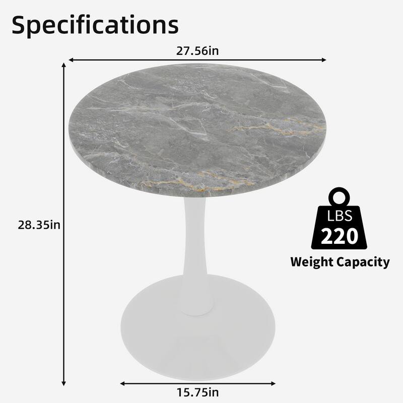 Mid-century modern style dining table suitable for 2-4 people