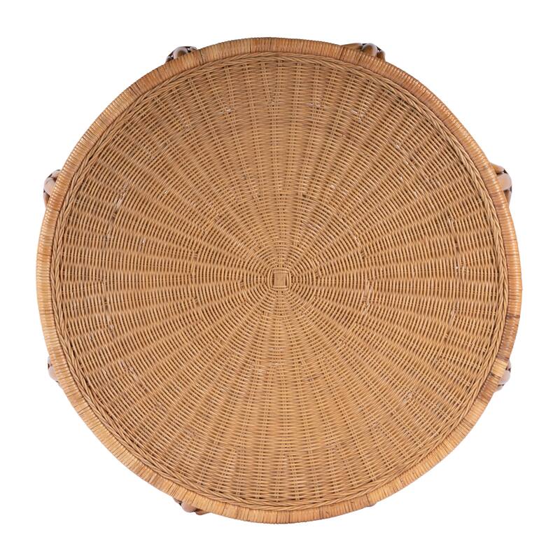 Savannah Woven Rattan Round Coffee Table
