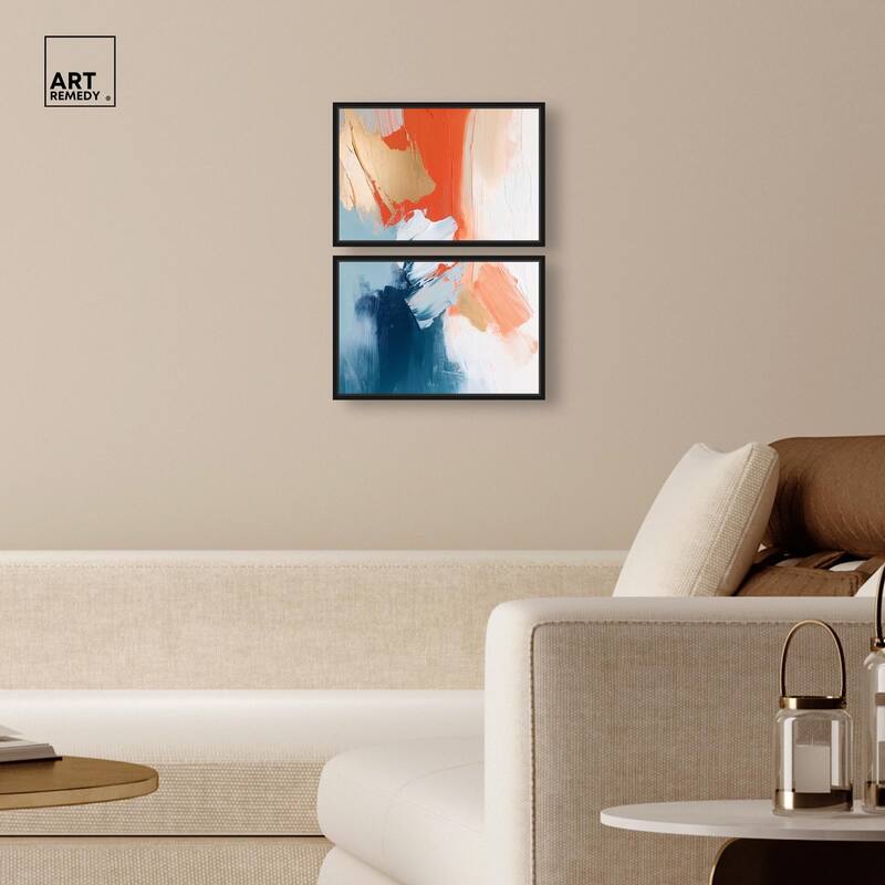 Orange Infusion II Canvas Set of 2 by Art Remedy