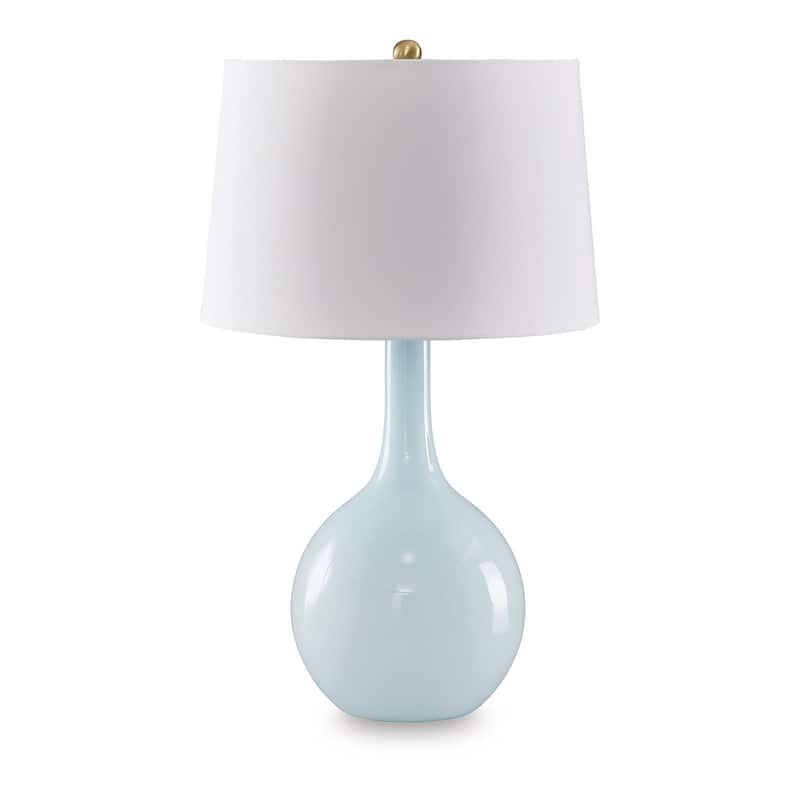 Signature Design by Ashley Rylanton Blue Table Lamp - 16.88" W x 16.88" D x 28.5" H
