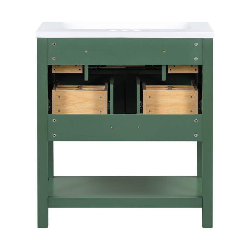 Free Standing Single Vanity Set with 5 Drawers