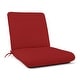 preview thumbnail 7 of 27, Sunbrella 44-inch Indoor/ Outdoor Seat and Back Club Chair Cushion Canvas Jockey Red