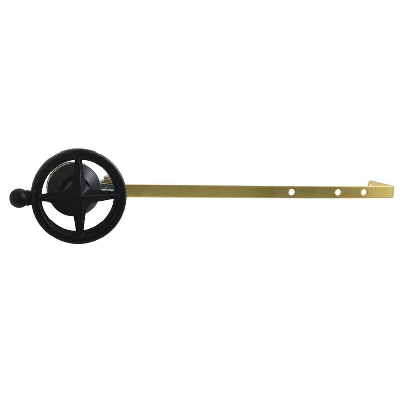 Kinston Brass Universal Front or Side Mount Toilet Tank Lever with Knurled Handle - Matte Black