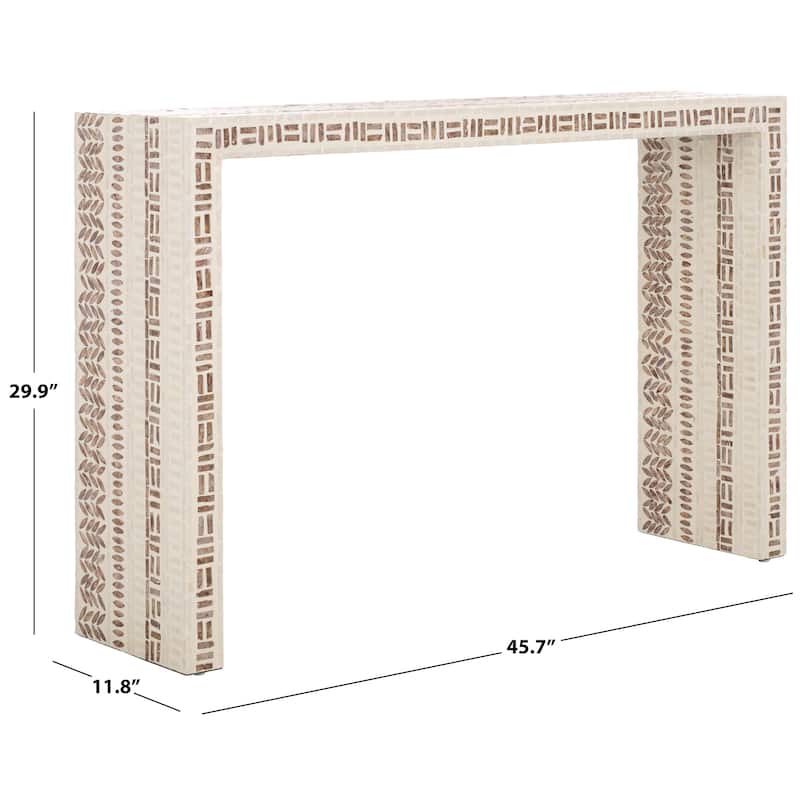 SAFAVIEH Home Kestrel Console Table - 46"W x 12"D x 30"H