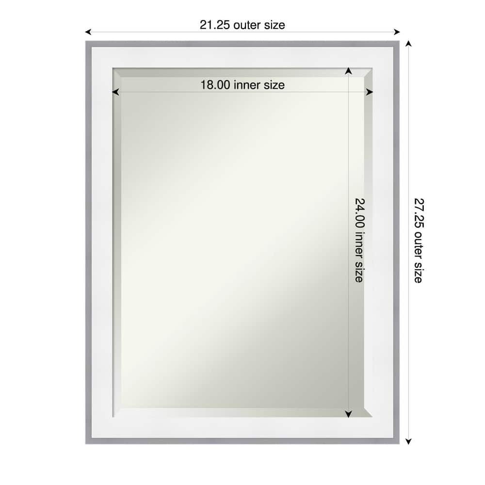 Maya Beveled Framed Bathroom Vanity Wall Mirror