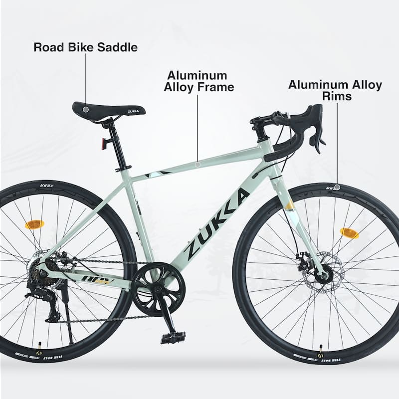 700C Road Bike ,7 Speed Road Bike,Aluminum Alloy Frame,Green