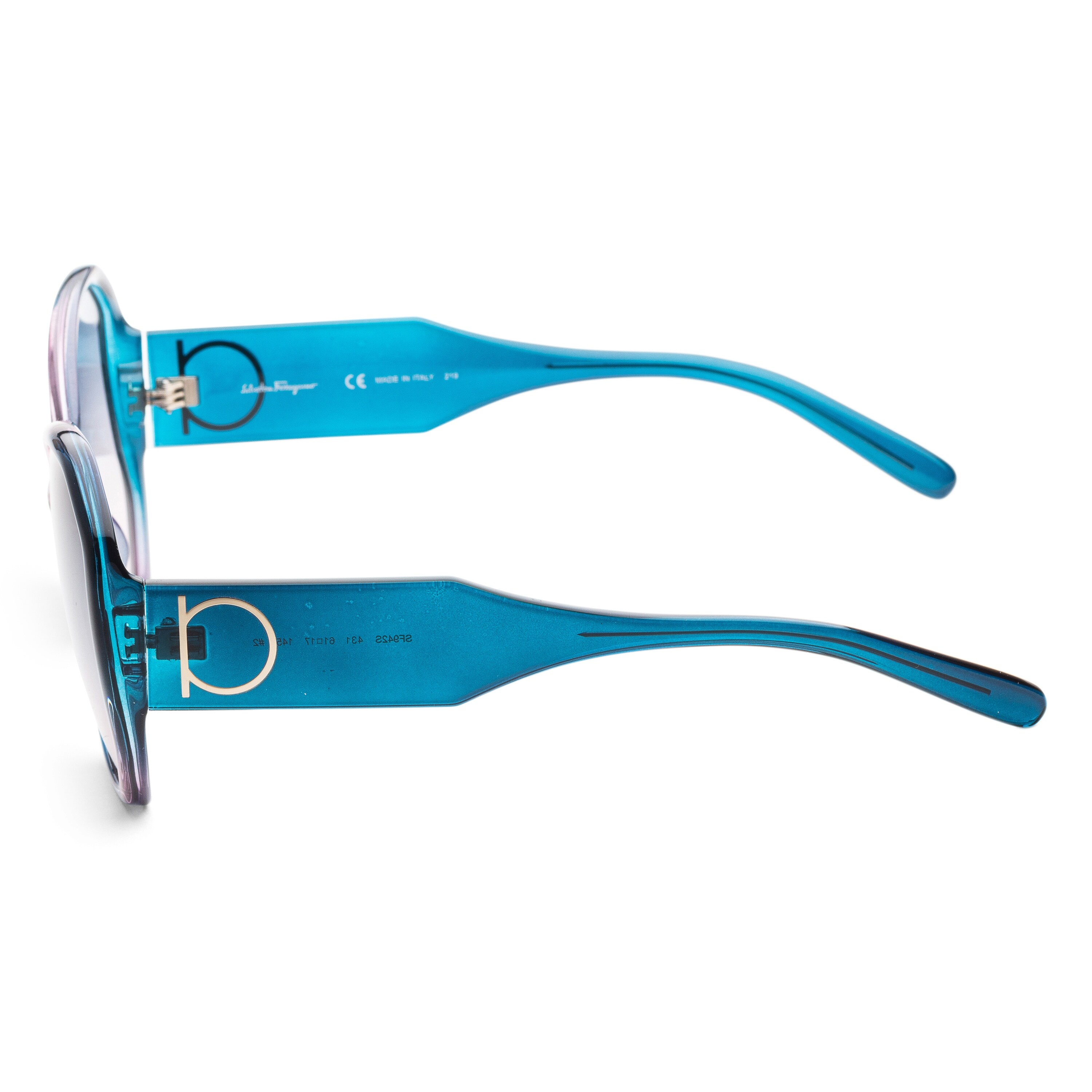 Salvatore Ferragamo Sunglasses Blue Antique Rose Gradient SF942S 431 61-17-145 Amazon.com: Ferragamo Women main image 3