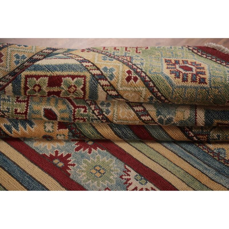 Kazak Oriental Large Area Rug Handmade Wool Carpet - 9'5" x 14'7"