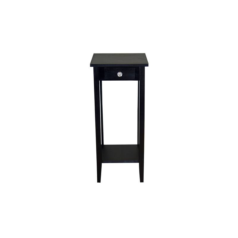 2-Tier Solid Acacia Wood Plant Table with Drawer