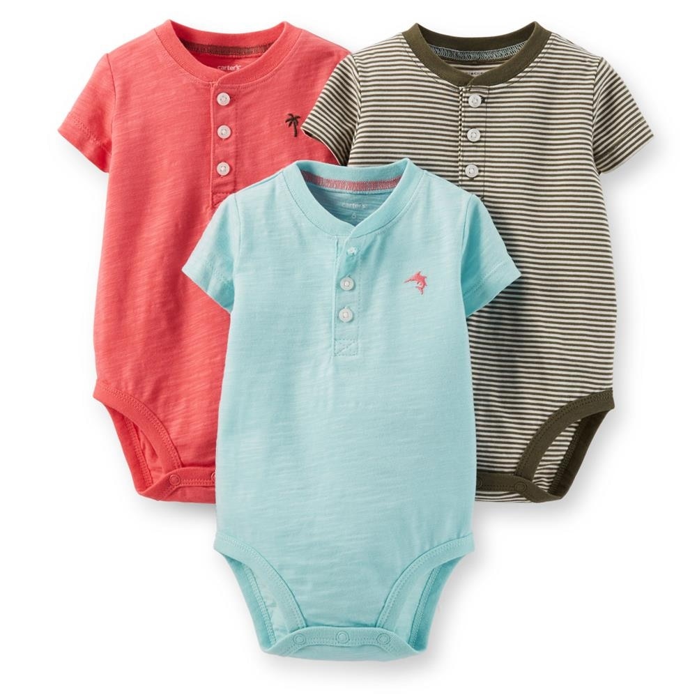 carter's henley bodysuit