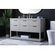 preview thumbnail 9 of 9, Elegant Lighting VF19254 Larkin 54" Free Standing Single Basin Vanity