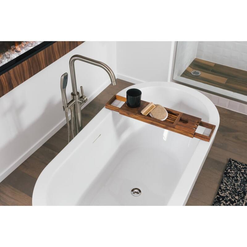 Miseno MNO7132SFSO 71" Free Standing Acrylic Soaking Tub with Center