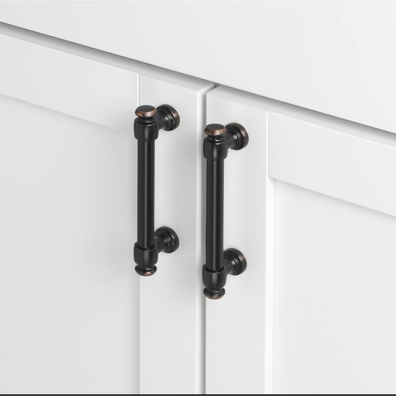 GlideRite 3.75-inch CC Oil Rubbed Bronze Modern Solid Steel European Cabinet Bar Pulls (Pack of 10 or 25)