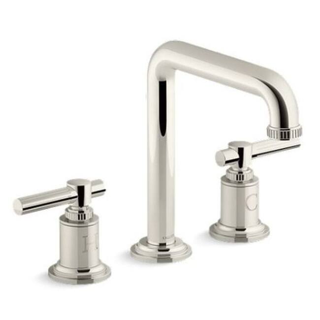 Kallista Central Park West Deck Mount Bath Faucet Lever Handles - Polished Nickel