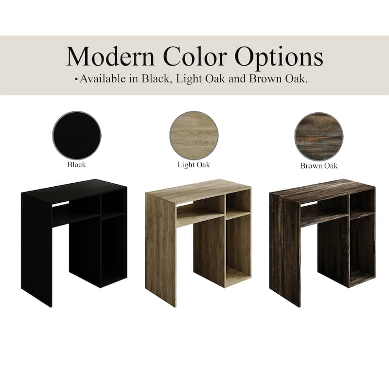 CraftPorch Classic Writing Table with Shelf Cabinet