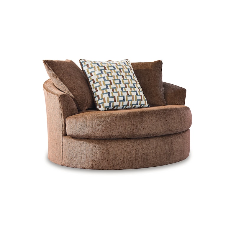 Signature Design by Ashley Laylabrook Oversized Swivel Accent Chair - 56" W x 55" D x 35" H