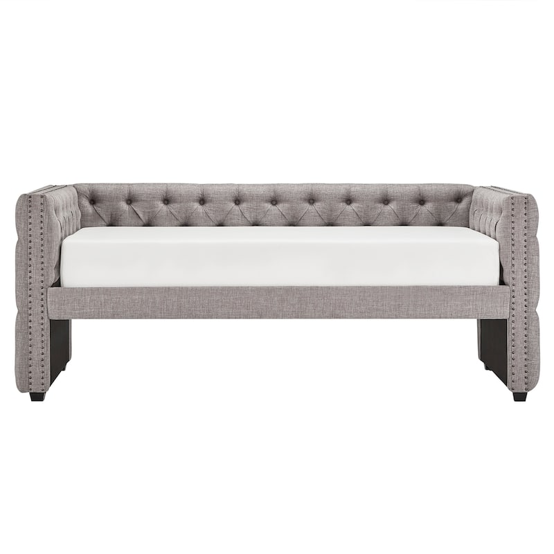 Knightsbridge Twin Tufted Nailhead Daybed by iNSPIRE Q Artisan