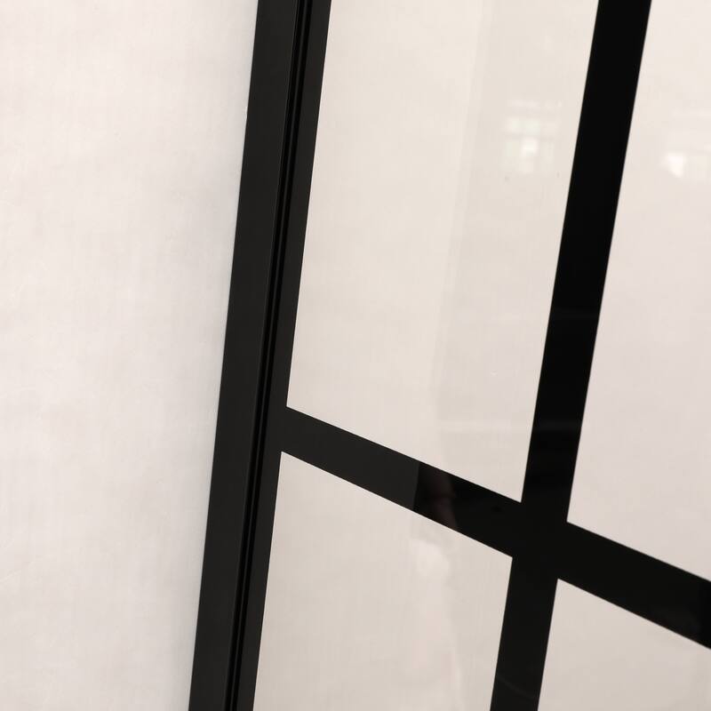 Shower Door 34" W x 72" H Single Panel Frameless Fixed Shower Door