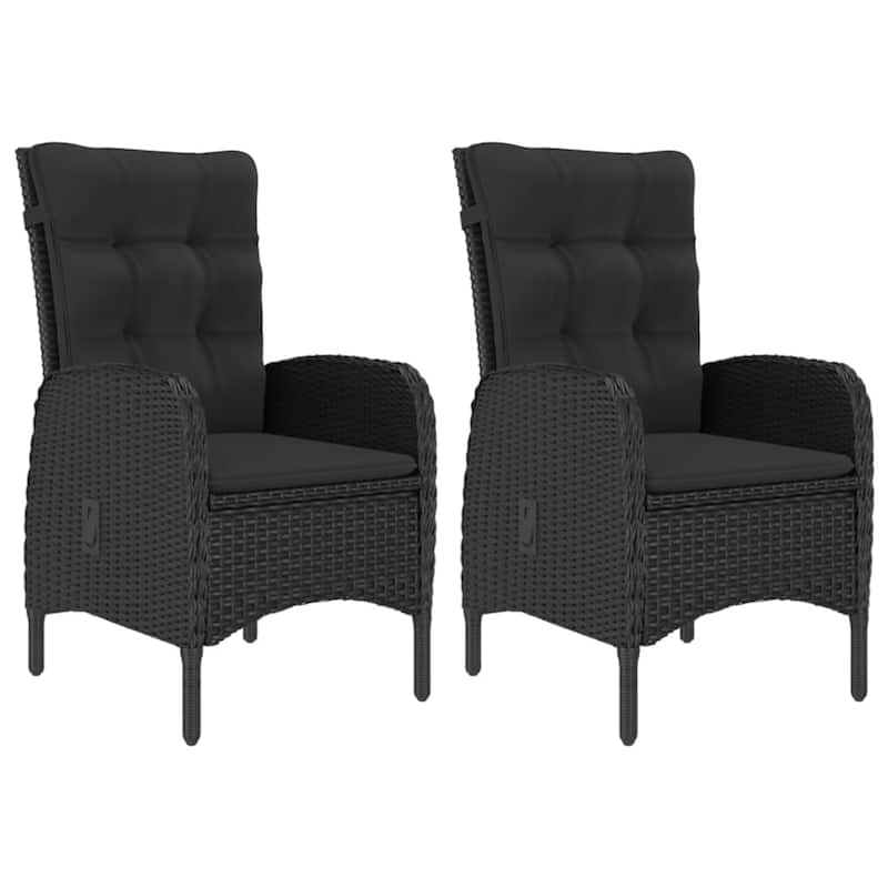 vidaXL Solid Acacia Wood Patio Bistro Set 3 Piece Seat Gray/Gray and Brown
