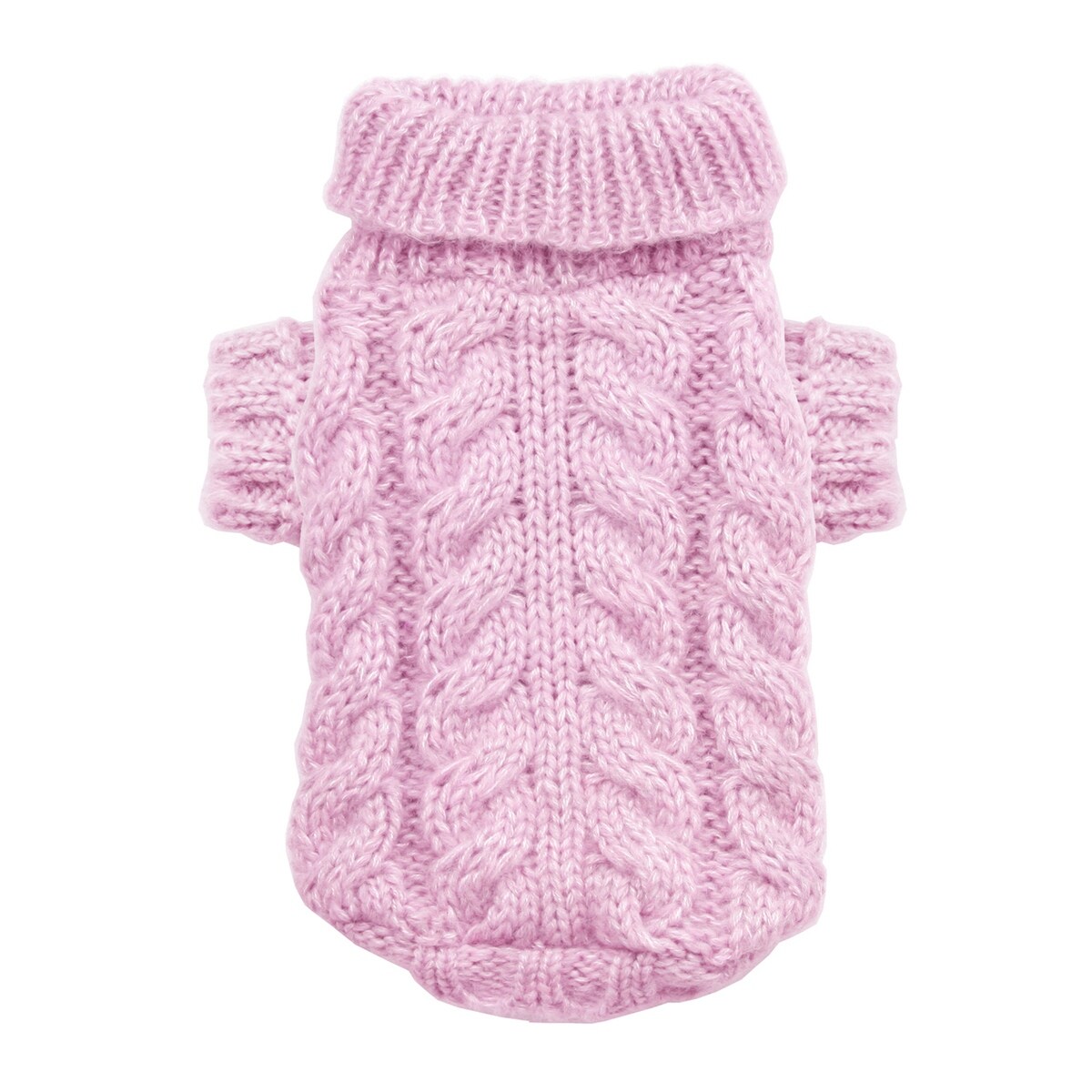 Shop Angora Cable Knit Dog Sweater By Hip Doggie Pink