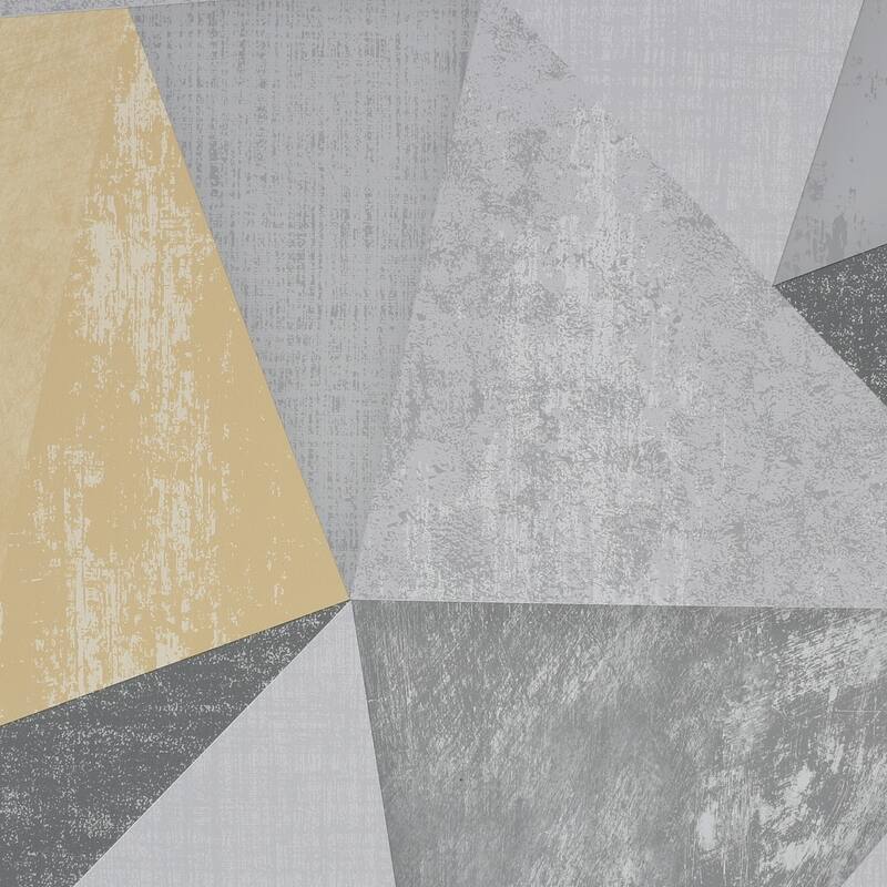 Shard Grey and Ochre Wallpaper
