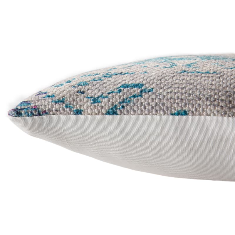 Nikki Chu Tribe Indoor/ Outdoor Tribal Multicolor/ White Lumbar Pillow