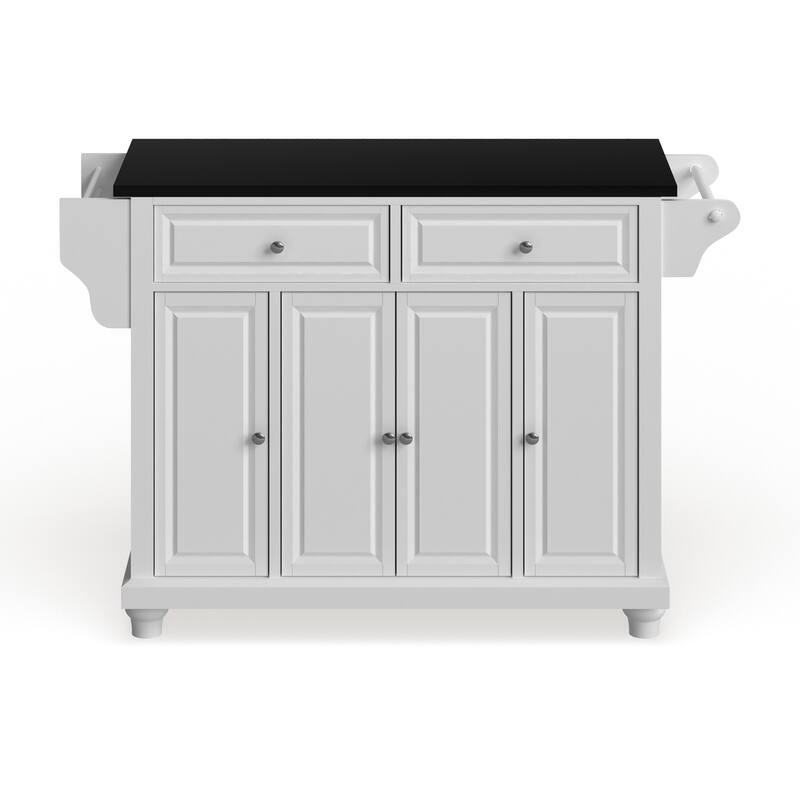 Crosley Cambridge Granite Top Full Size Kitchen Island/Cart - 18"d x 51.5"w x 36"h