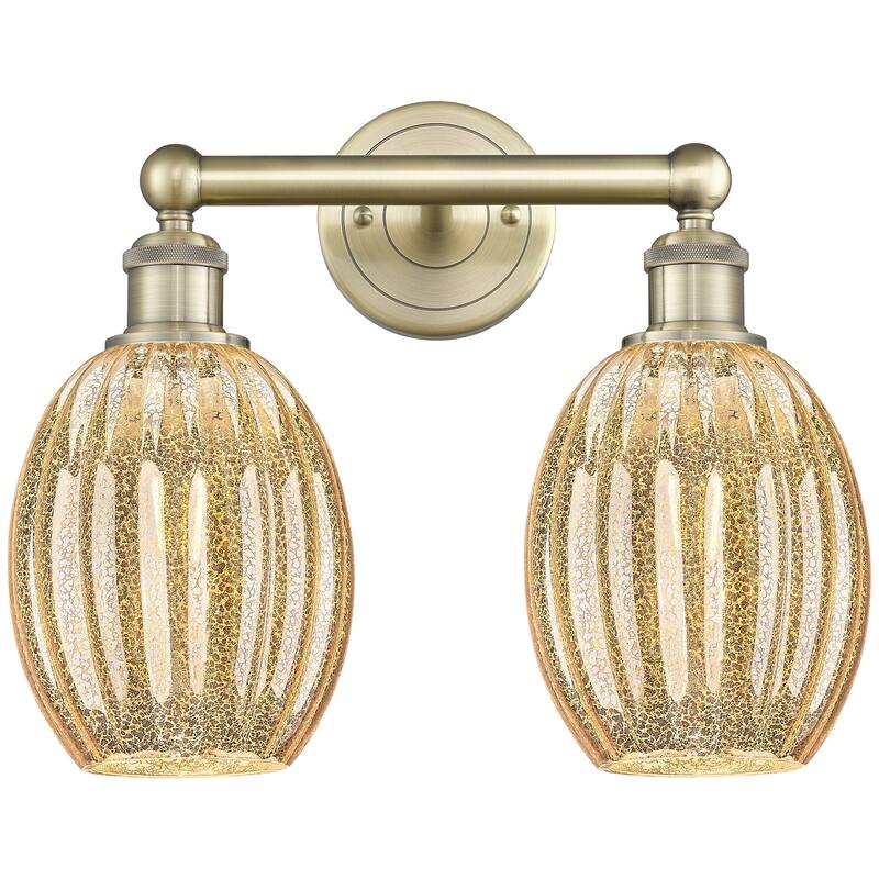 Innovations Lighting 616-2W-13-16 Preston Vanity Preston 2 Light 16" - Antique Brass / Mercury