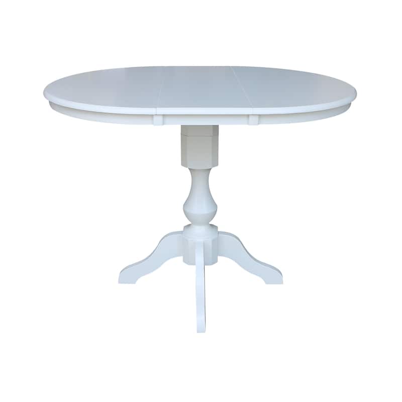 The Gray Barn Fairy Glen 36-in. Round Pedestal Table w/ 12-in. Leaf