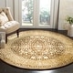 preview thumbnail 8 of 61, SAFAVIEH Handmade Silk Road Fransien Traditional Oriental Wool Rug 3'6" Round - Brown/Ivory - Round