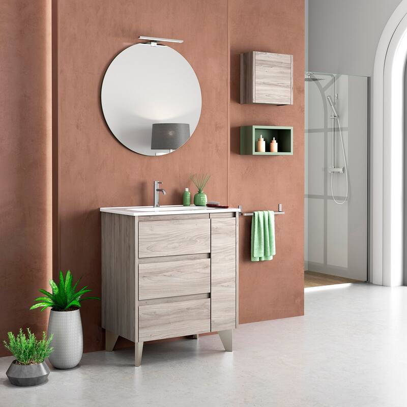 WS Bath Collections Lila C100 Lila 40" Free Standing Single Basin
