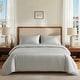 preview thumbnail 13 of 38, Deconovo Bamboo Fiber Satin Bedding Collection Duvet Cover (1 Piece) or Sheet Set (4 Piece) Duvet Cover-King(1-Piece) - Light Grey