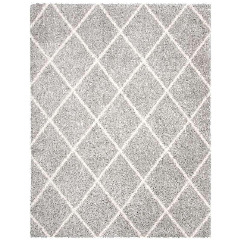 SAFAVIEH Parma Shag Sinda Trellis 1.2-inch Thick Rug