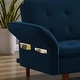 preview thumbnail 25 of 41, Modern Solid Wood Frame Tufted Sofa Bed with Adjustable Armrest