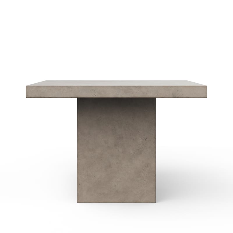 Urbia Una 59" Square Concrete Dining, Bar, and Counter Table