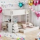 preview thumbnail 38 of 53, Twin-Over-Twin Bunk Bed with Twin size Trundle, Storage and Desk,Multifunctional Bunk Bed With Storage