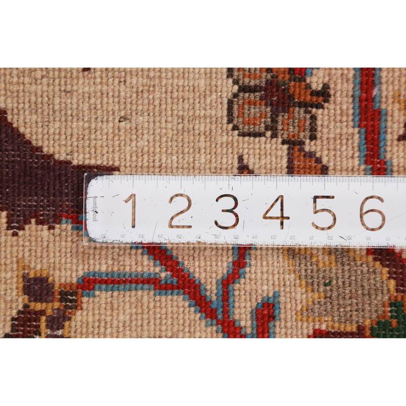 Animals Kazak Oriental Foyer Rug Hand-Knotted Wool Carpet - 2'0"x 3'0"