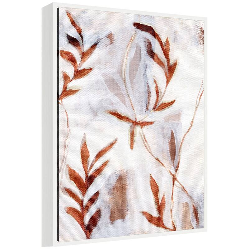 Kate and Laurel Sylvie Brown Foliage ll Framed Canvas by Nikita Jariwala - 23x30