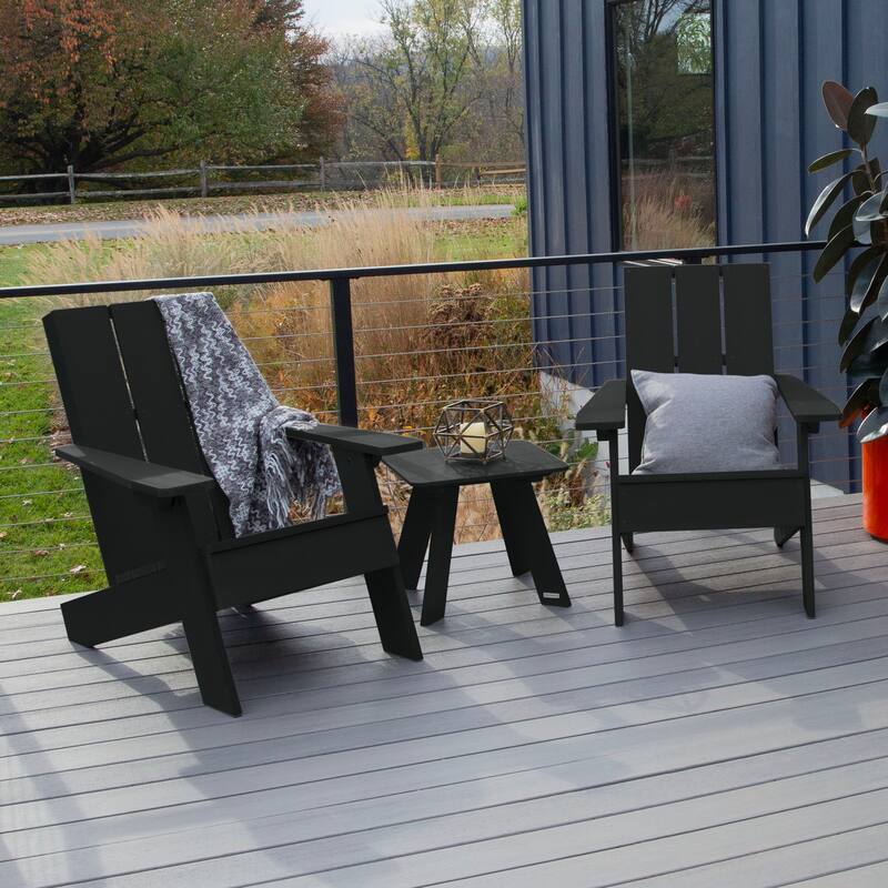 HIGHWOOD 3-piece Adirondack Chairs and Side Table Set