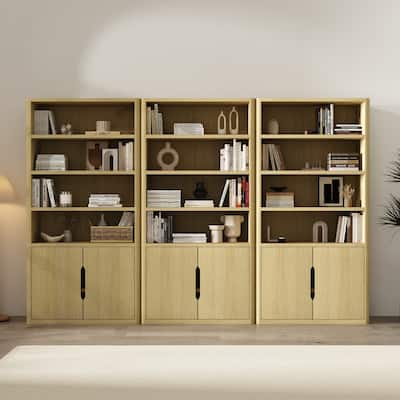 Manhattan Comfort Rivington Modern 40 In Bookcase Cabinet