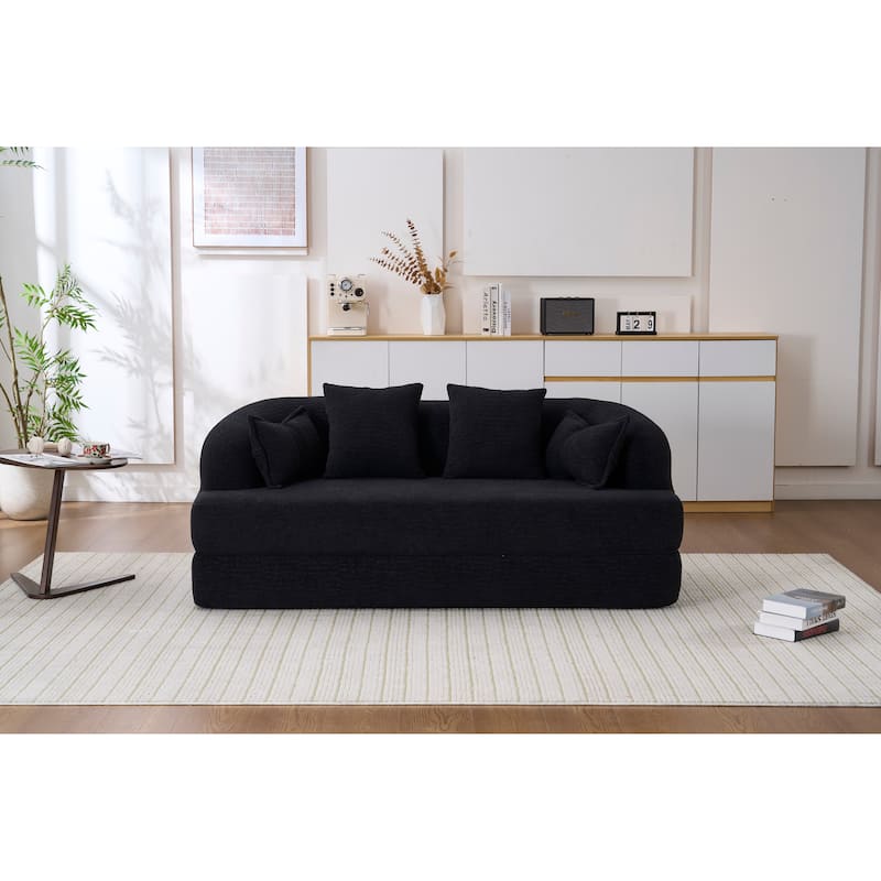2-in-1 Foldable Sofa Bed,70 Inch Folding Boneless Couch