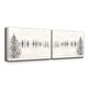 preview thumbnail 2 of 5, 'Monoscape V-II' 2 Piece Canvas Wall Art Set by Karen Biery